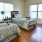 a bedroom with two beds